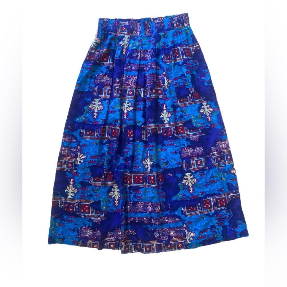 Vintage Norton McNaughton Womens Skirt size 8 bright colors Midi